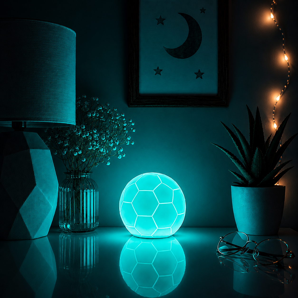 LED Kinder Nachtlicht - Fußball