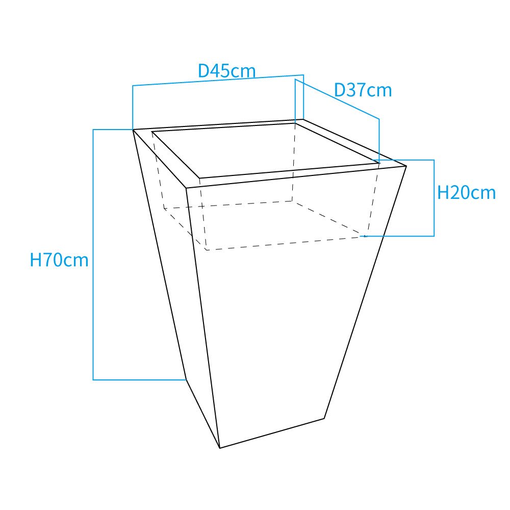 Großer LED-Blumentopf