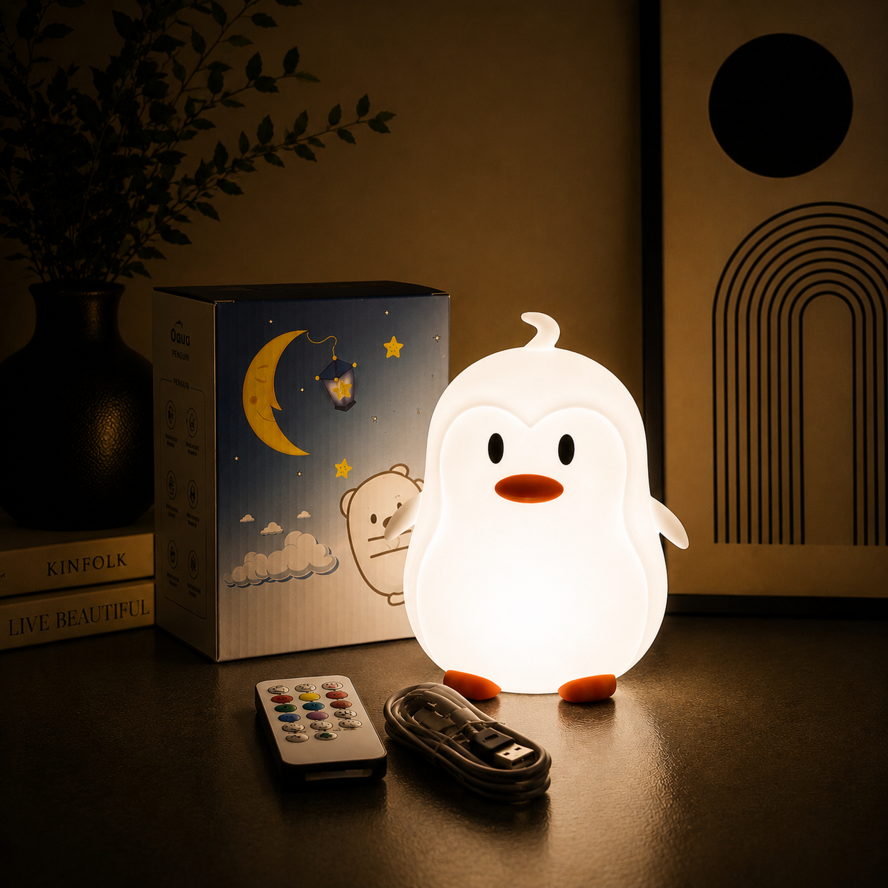 LED Kinder Nachtlicht - Pinguin