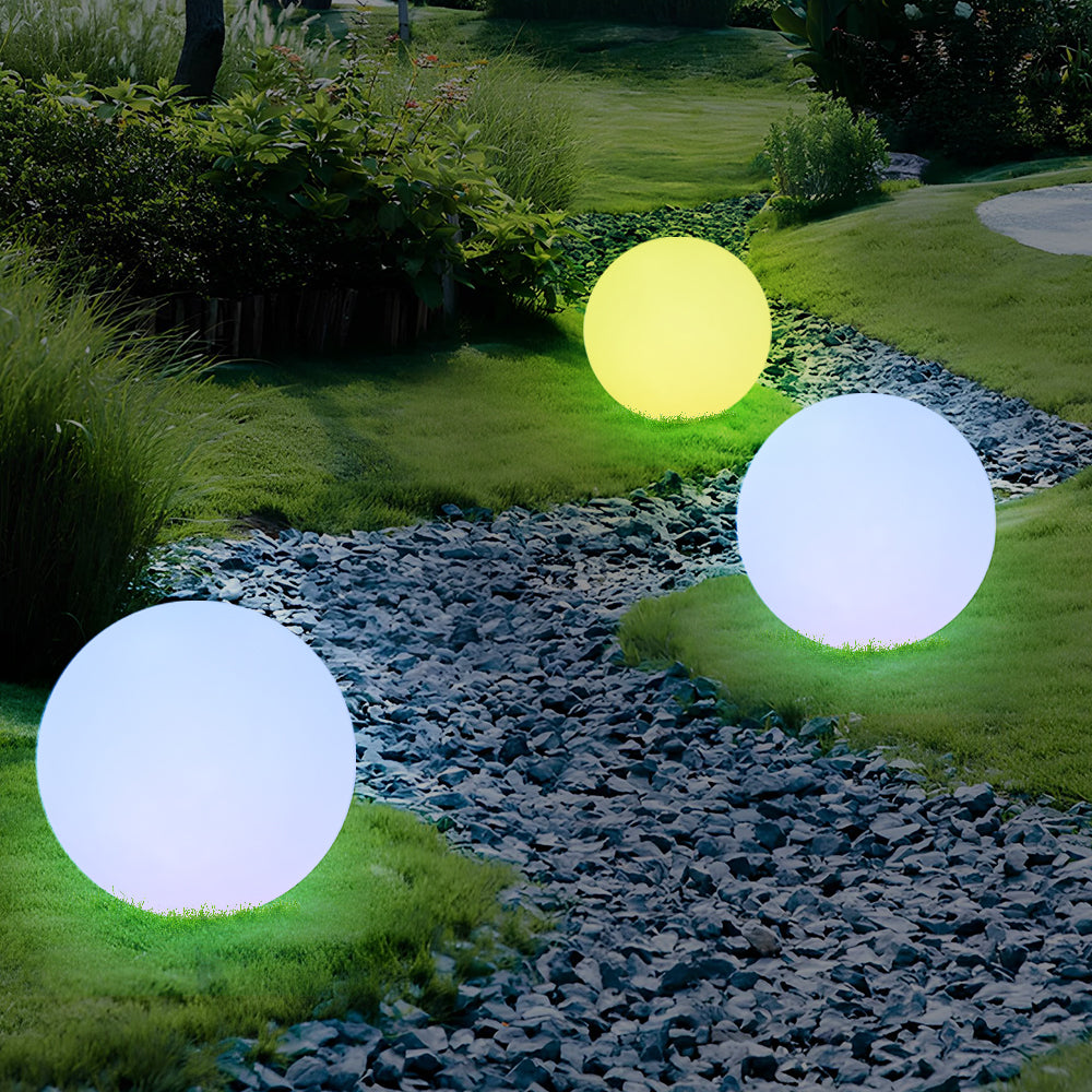 Solarbetriebene LED-Dekokugel