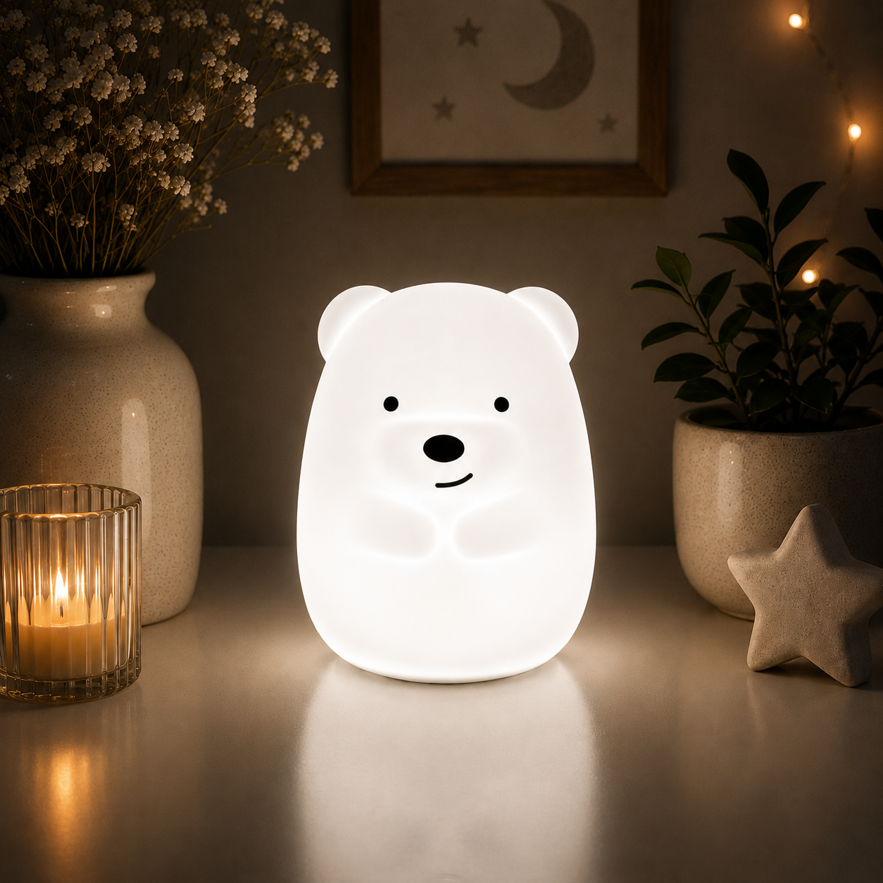 LED Kinder Nachtlicht - Eisbär