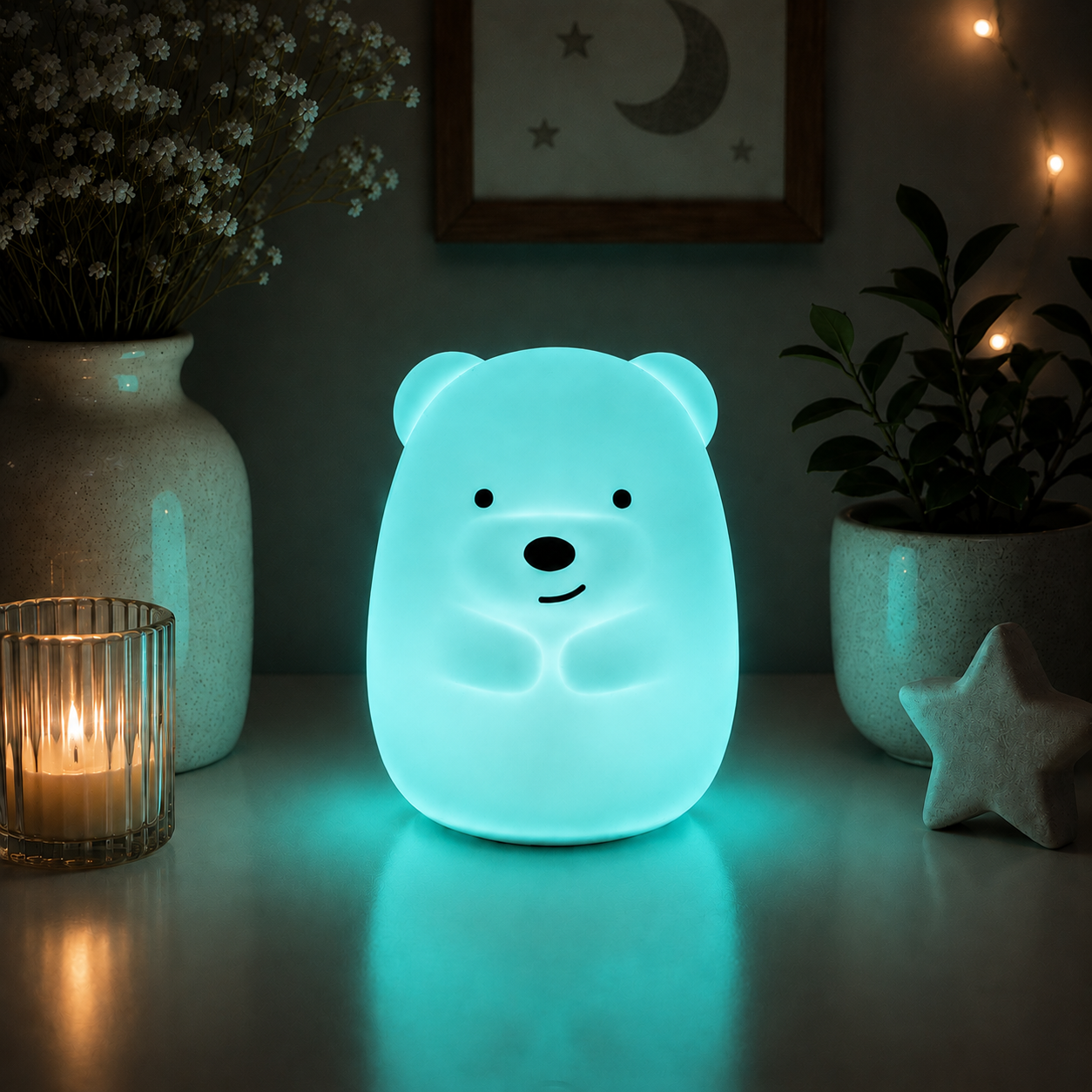 LED Kinder Nachtlicht - Eisbär