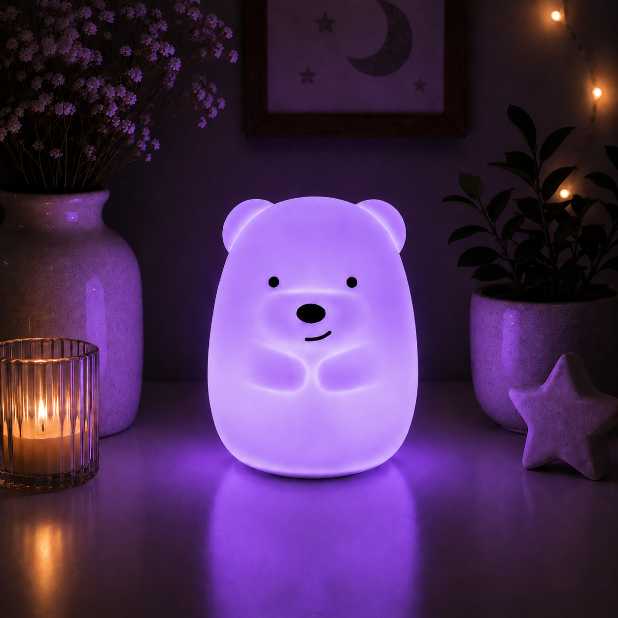 LED Kinder Nachtlicht - Eisbär