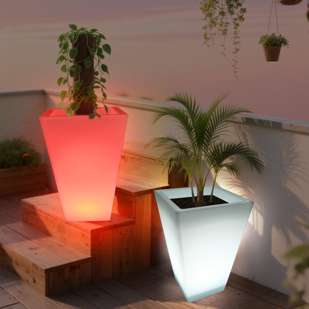 Großer LED-Blumentopf