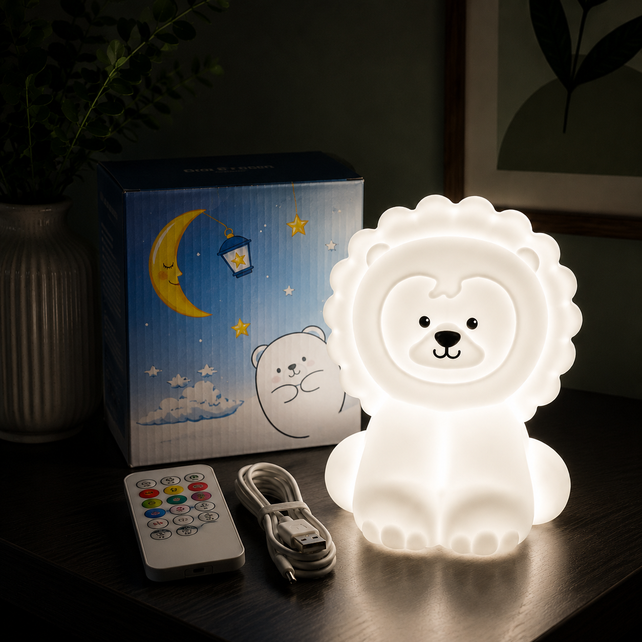 LED Kinder Nachtlicht - Löwe