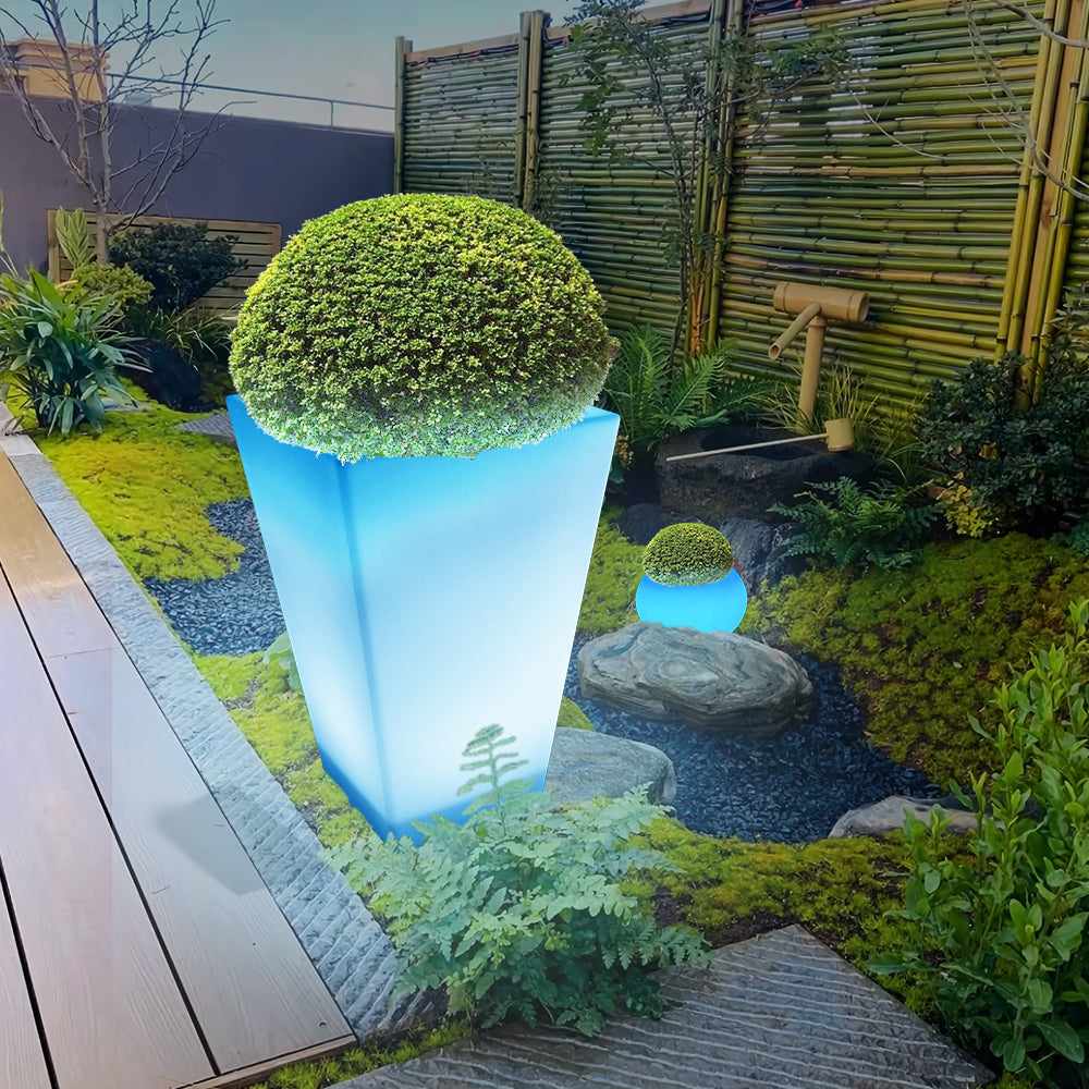 Großer LED-Blumentopf